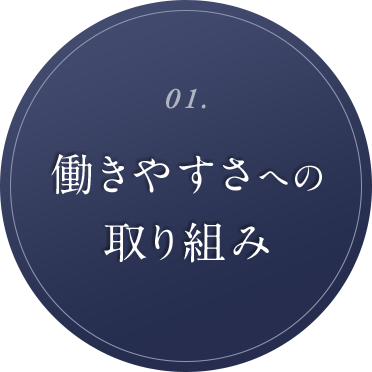 01. 働きやすさへの取り組み